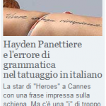 Corriere della Sera - Hayden Panettiere